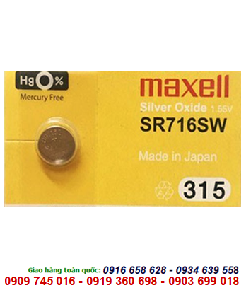 Pin Maxell SR716SW silver oxide 1.55V chính hãng Maxell Nhật